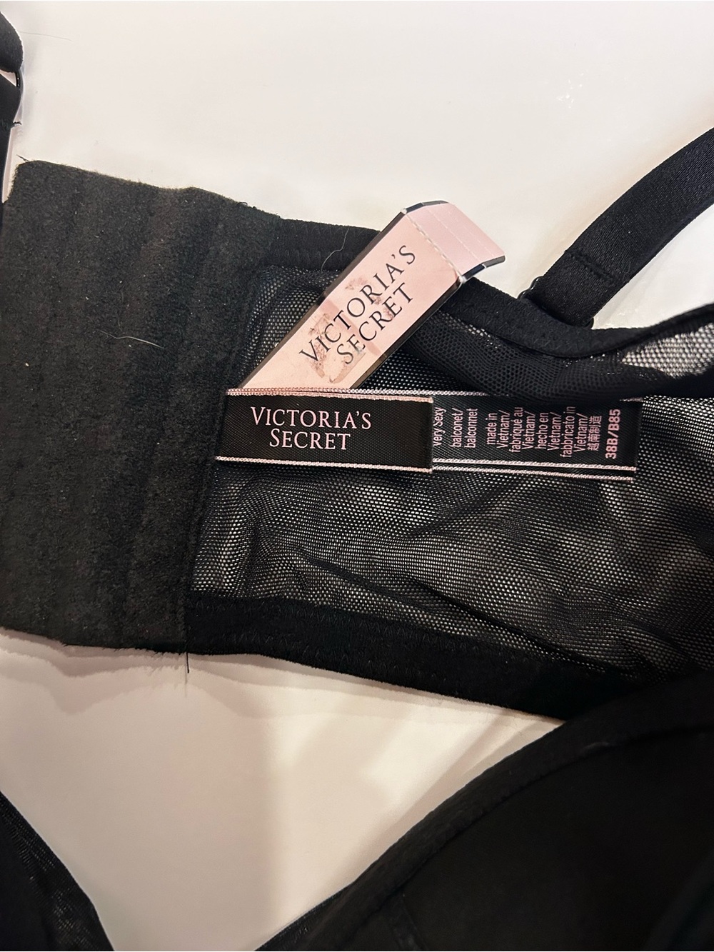 Victoria's Secret Black Shimmery Longline Underwire Bra - Picture 4 of 8